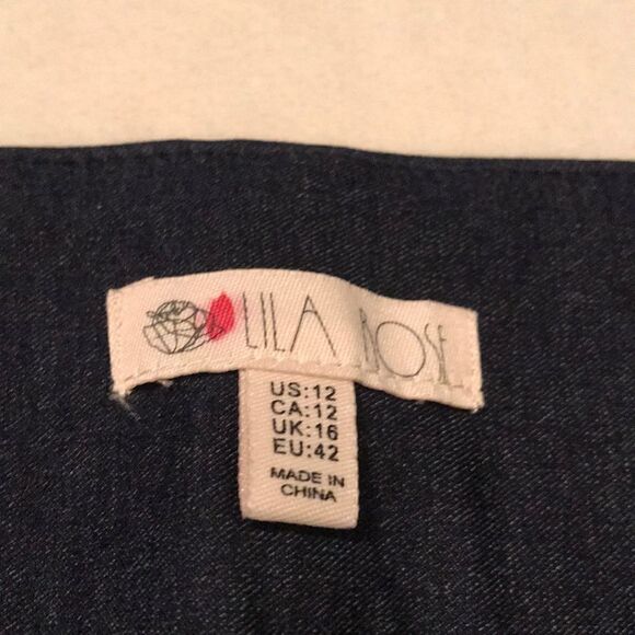 NWOT Lila Rose Dark Navy Skirt - Size 12 - Picture 7 of 11